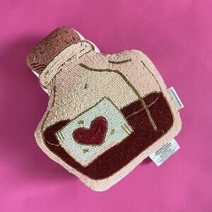 Beaded Love Potion Decorative Pillow